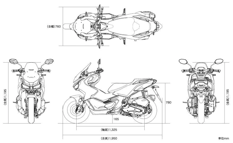 مشخصات موتور adv160