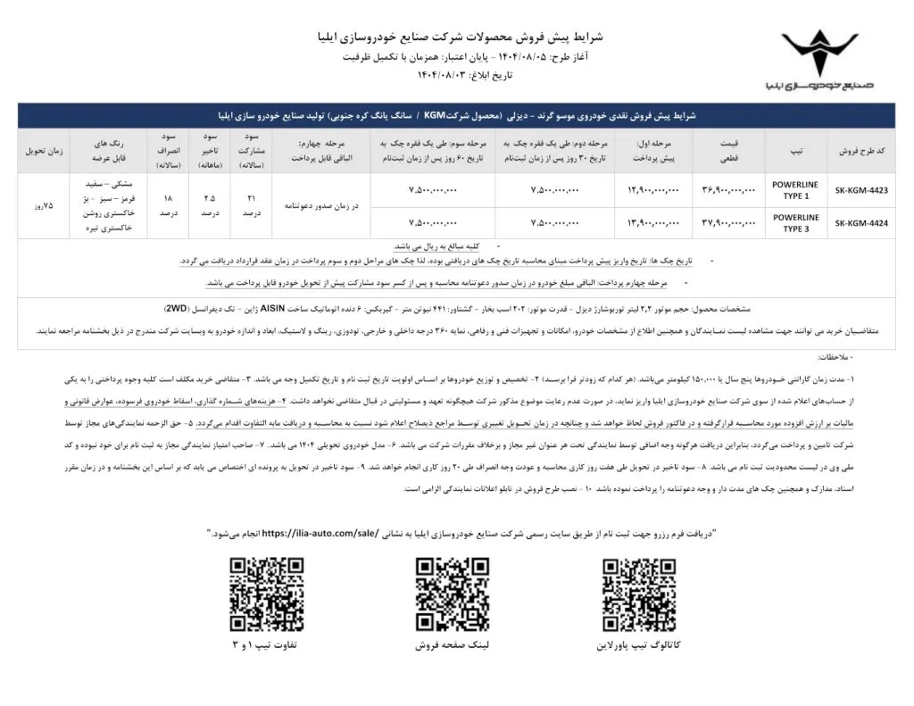 آغاز فروش پیکاپ موسو گرندخان دیزلی در آبان 1404
