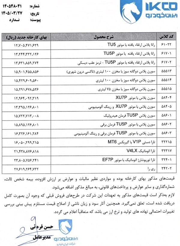 اصلاح شرایط فروش ایران خودرو: تمدید مهلت، حذف ۲ خودرو و کاهش قیمت (خرداد ۱۴۰۵)