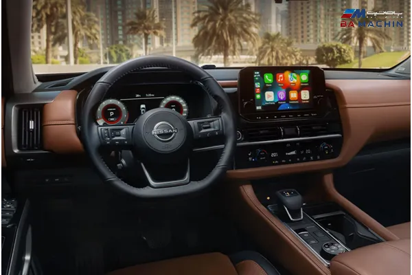 فضای داخلی نیسان Pathfinder مدل 2025 - داشبورد با نمایشگر یکپارچه و امکانات لوکس Bose