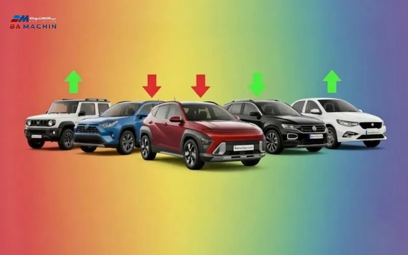 جدیدترین قیمت خودرو ۲۱ آذر ۱۴۰۴: افزایش تارا و شاهین، ریزش سنگین تویوتا راوفور